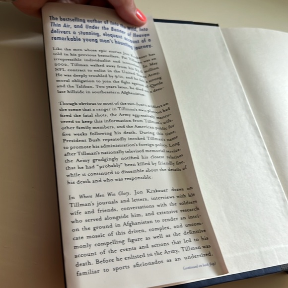 Where Men Win Glory: The Odyssey of Pat Tillman by Jon Krakauer - Picture 2 of 6